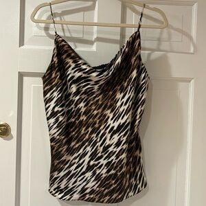 L’AGENCE cowl  silk cami is n neutral print size medium excellent condition